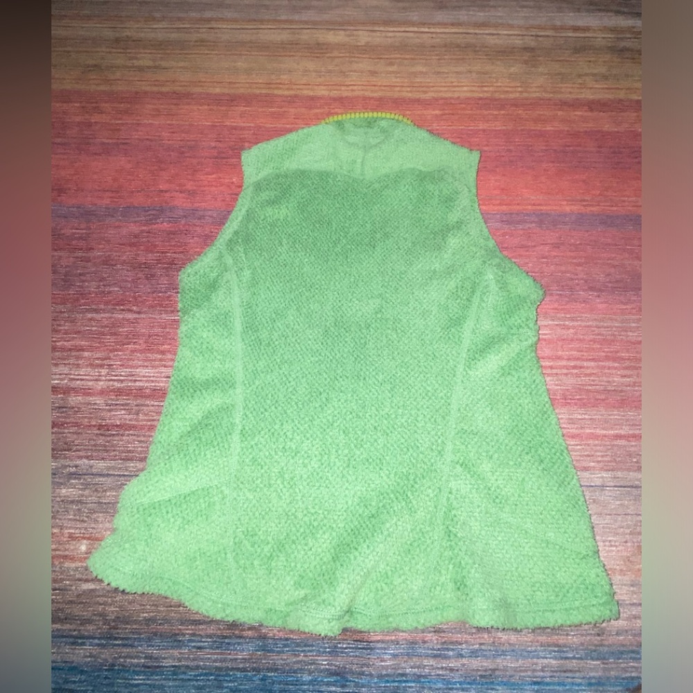 Patagonia Polartec Soft Green Vest Sz Women’s M Medium - Picture 2 of 11